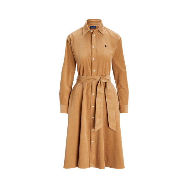 Belted Corduroy Shirtdress Polo Ralph Lauren 1