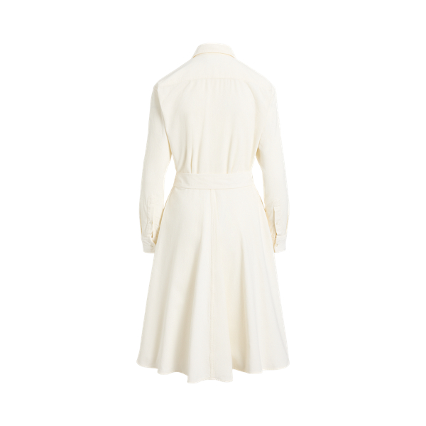 Belted Corduroy Shirtdress