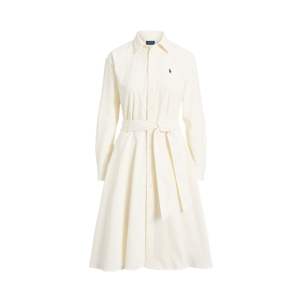 Belted Corduroy Shirtdress