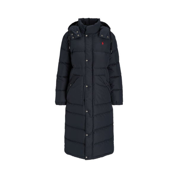 Polo ralph lauren long hooded down coat on sale