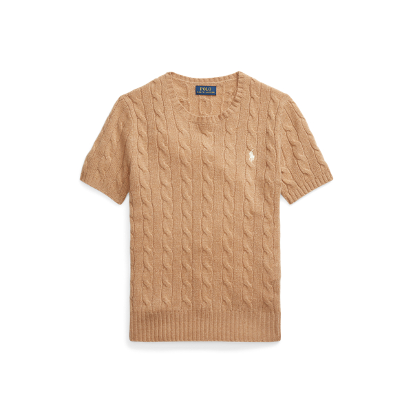Cable Wool-Cashmere Short-Sleeve Jumper Polo Ralph Lauren 1