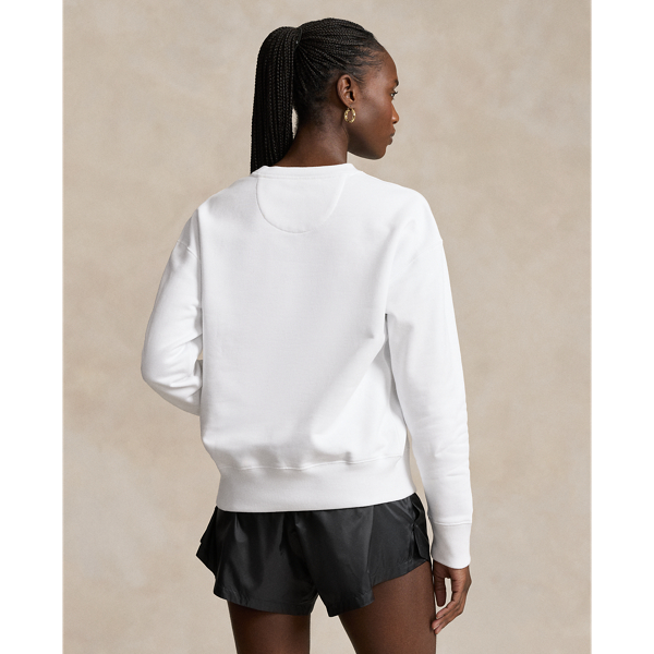 Rundhalspullover Team&nbsp;USA mit Grafik Polo Ralph Lauren in Keramikwei&szlig; 5