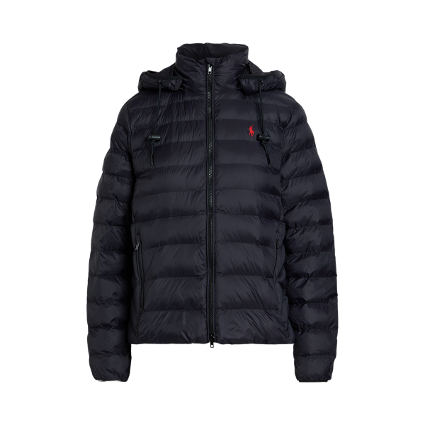 Ralph lauren black hooded jacket best sale