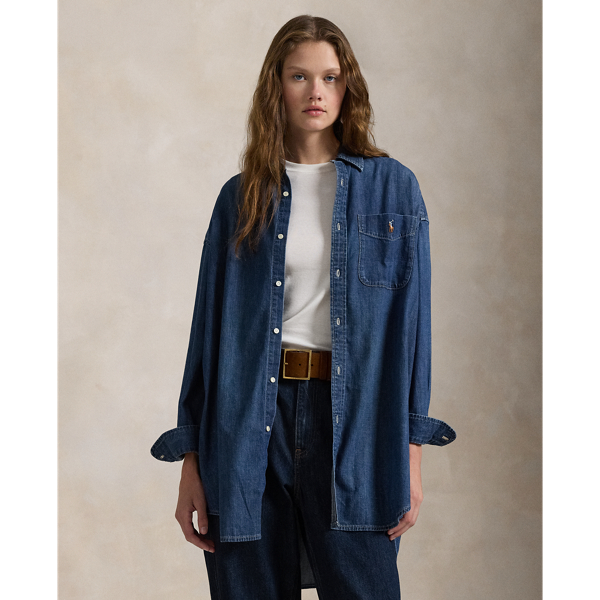 Oversize Fit Denim Shirt