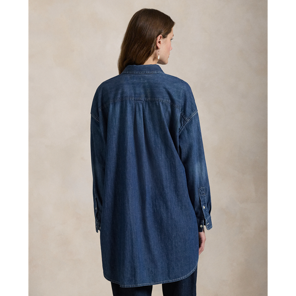 Oversize Fit Denim Shirt