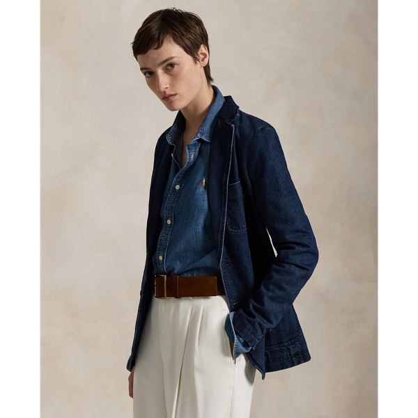 Nelle Wash Blazer en denim Polo Ralph Lauren 1