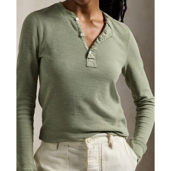 軽量☆半袖【Ralph Lauren】ワッフルニット・ヘンリーシャツ WMPOKNINC020199300_1?$VS_1500$