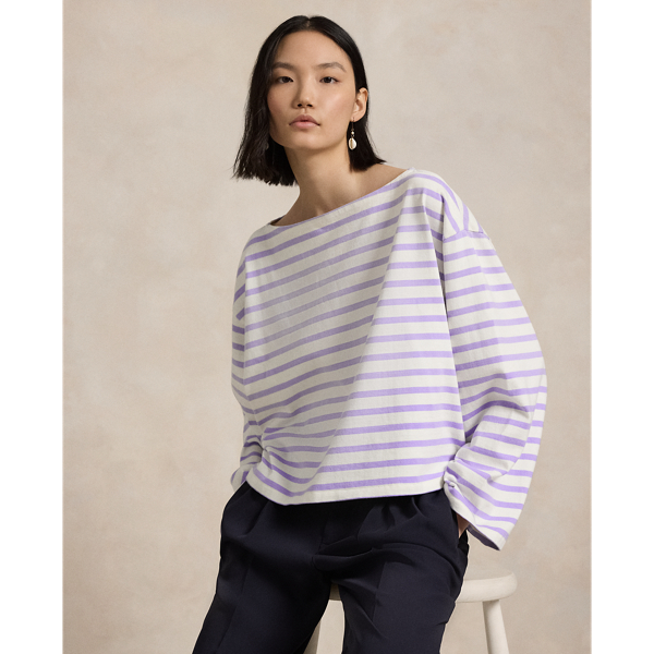 Striped Boatneck Mariner Tee