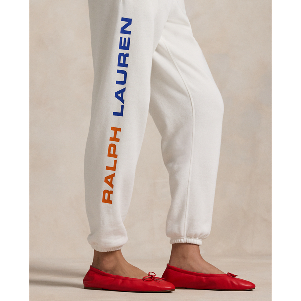 White Flag Logo Fleece Tracksuit Bottoms Polo Ralph Lauren 6