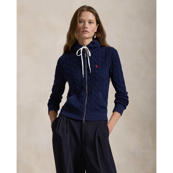 Ralph lauren women's zip up sweater best sale