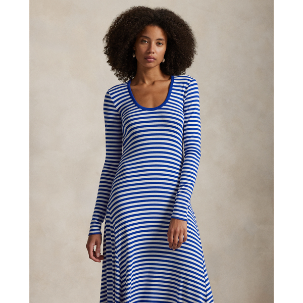 Striped Scoopneck Dress