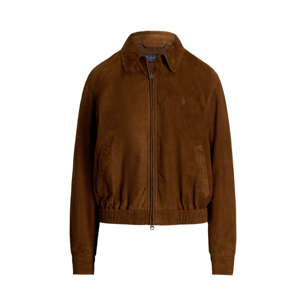 Suede jacket ralph lauren online