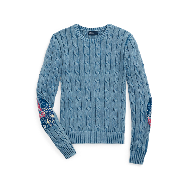 Ralph lauren elbow patch sweater best sale