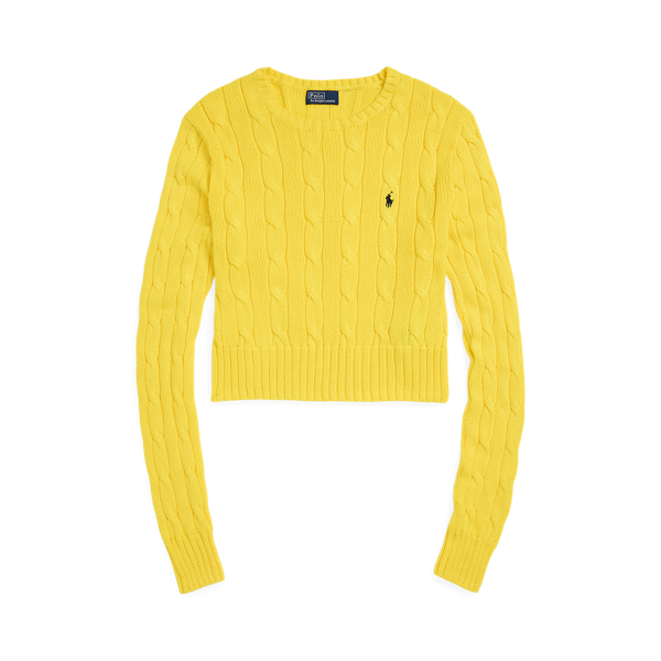 Cable-Knit Cotton Sweater