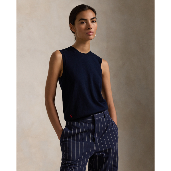 Polo by Ralph Lauren ノースリーブセーター ネイビー a706-5430_1.jpg