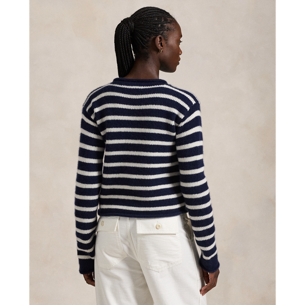 Striped Cashmere Rollneck Sweater