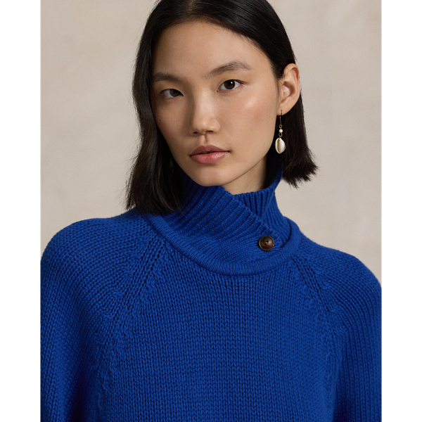 Layered-Collar Cotton Jumper for Women | Ralph Lauren® QA