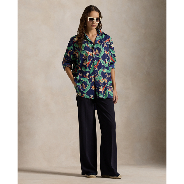 Oversize Fit Floral Shirt