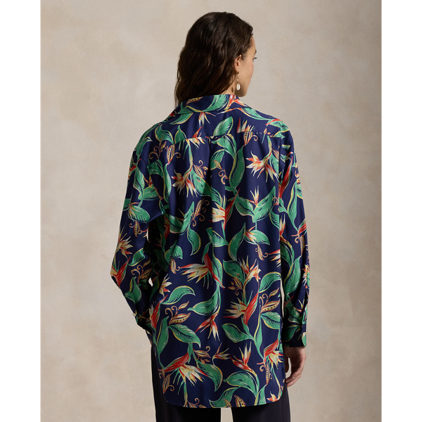 Oversize Fit Floral Shirt