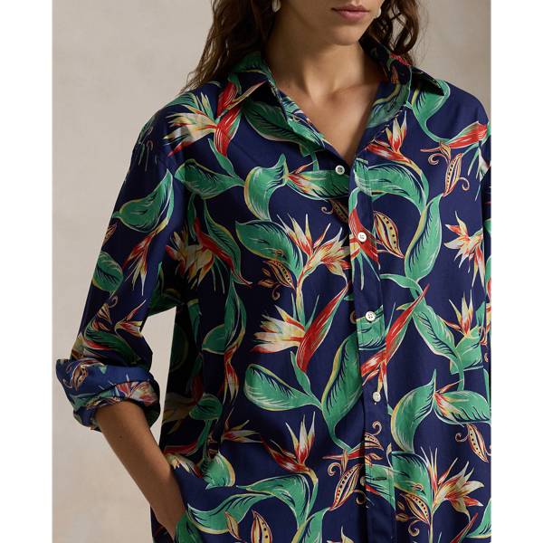 Oversize Fit Floral Shirt