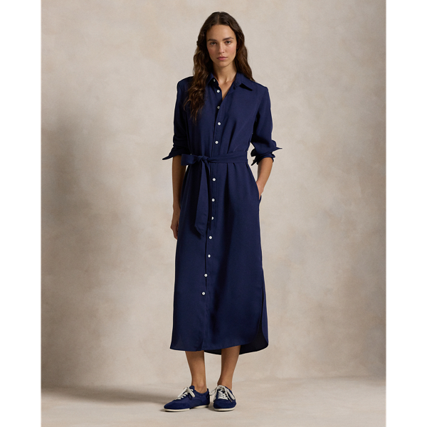 Satin Shirtdress