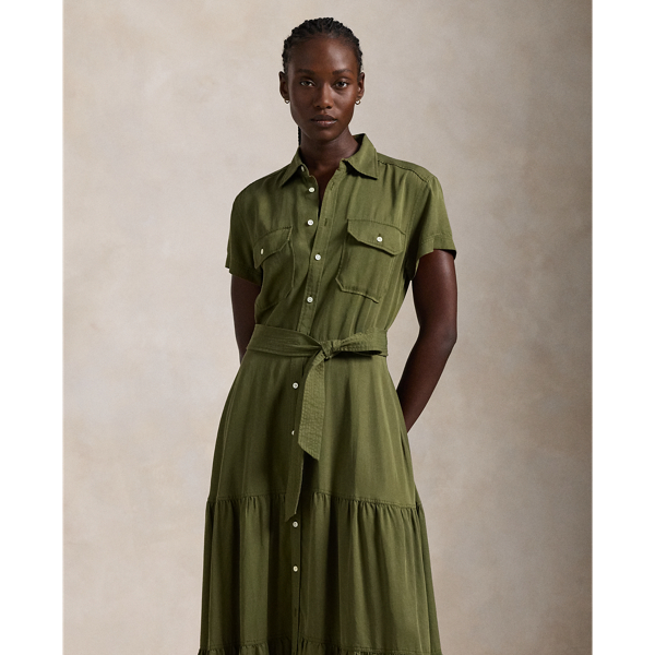 Belted Tiered Shirtdess for Women | Ralph Lauren® IE