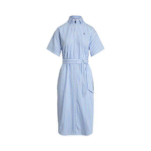 Belted Striped Cotton Shirtdress for Women | Ralph Lauren® PA
