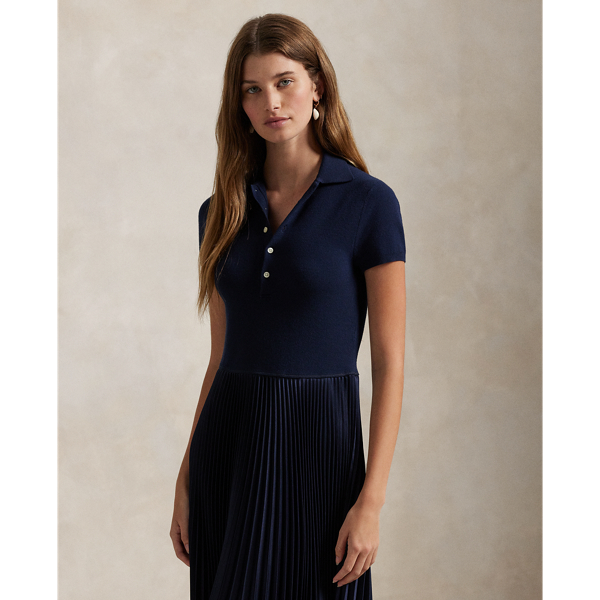 Polo Sweater-Bodice Dress