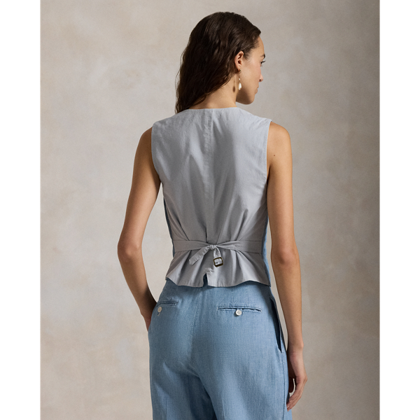 Cotton Chambray Vest