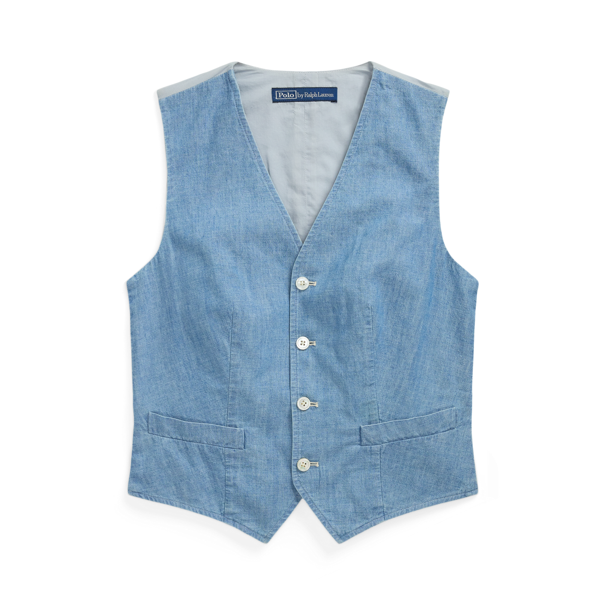 Cotton Chambray Vest