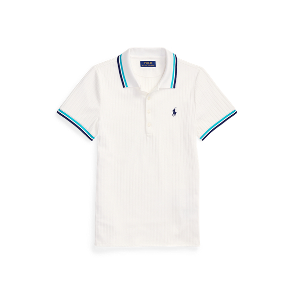 Ceramic White Australian Open Ribbed Polo Shirt Polo Ralph Lauren 2