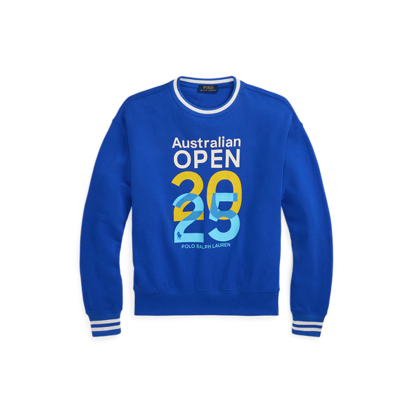 Australian Open Logo Terry Crew Neck | Ralph Lauren® Australia