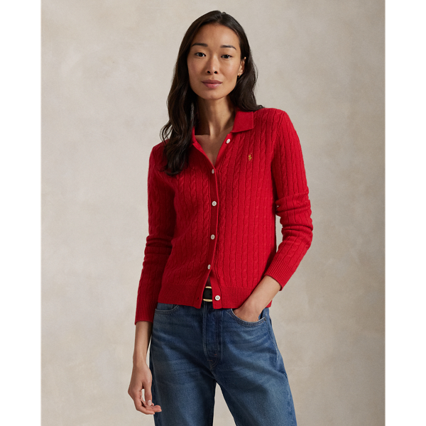 Women s Red Jumpers Cardigans Ralph Lauren SI