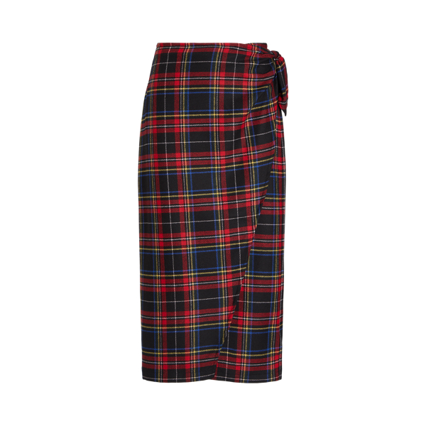 Plaid Wool Blend Wrap Skirt for Women Ralph Lauren IN