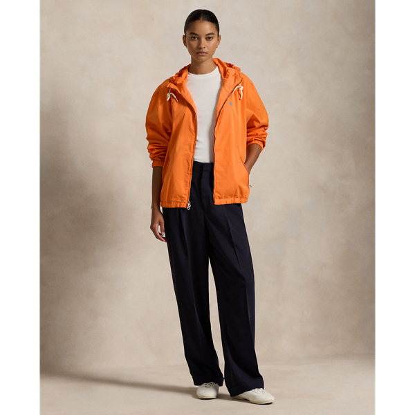 Kapuzenjacke aus Twill Polo Ralph Lauren in Orange 4