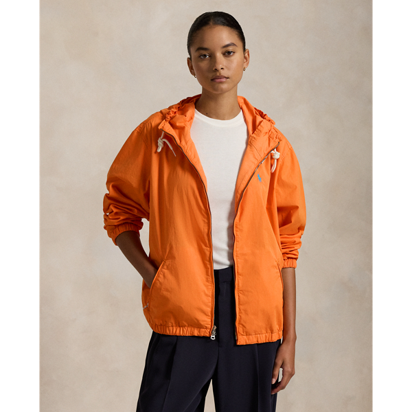 Orange Kapuzenjacke aus Twill Polo Ralph Lauren 1