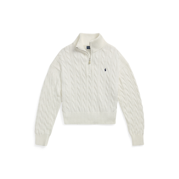 Cotton half zip sweater ralph lauren hotsell