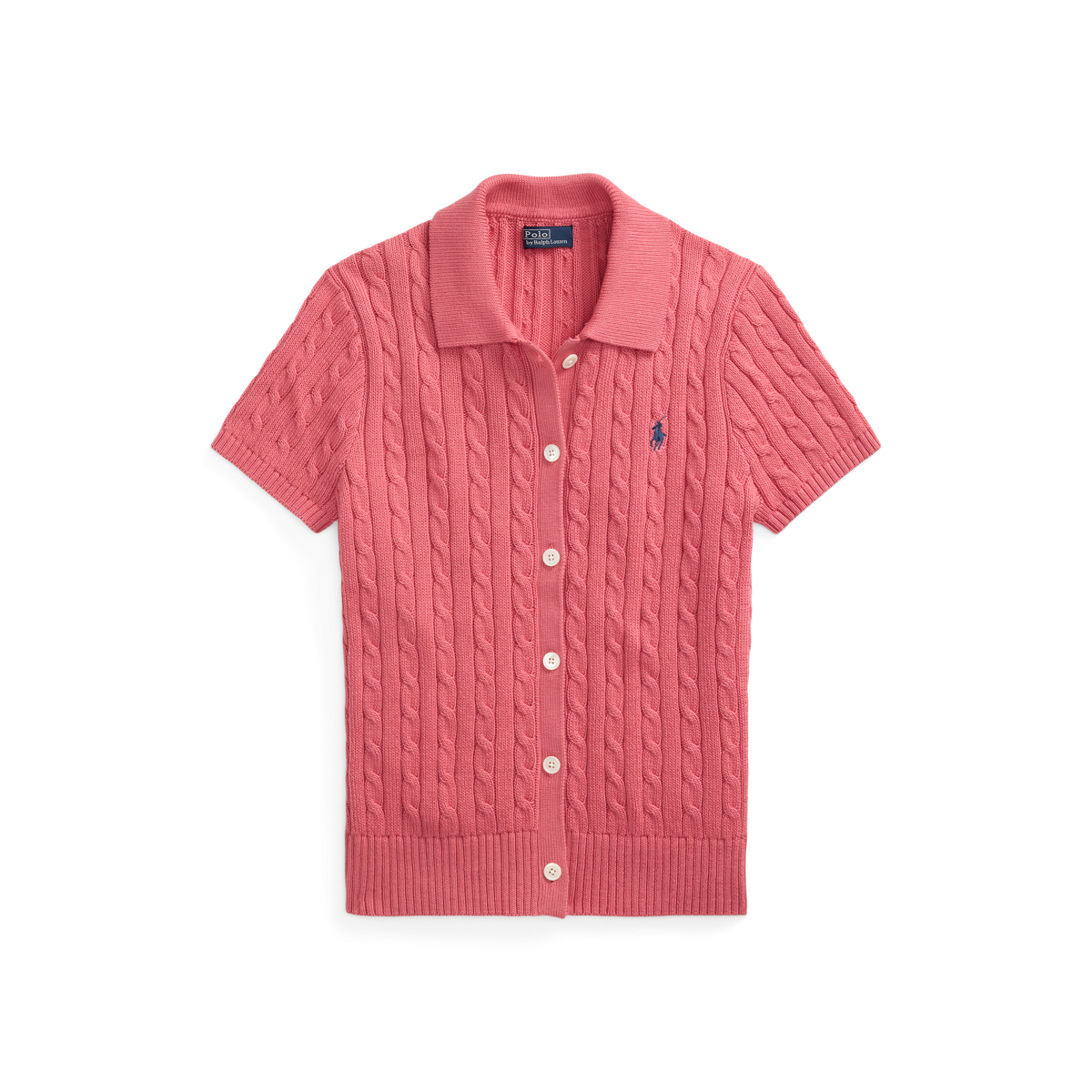今期polo ralph lauren コットン ショートスリーブ カーディガン ケーブル コットン ショートスリーブ Polo カーディガン