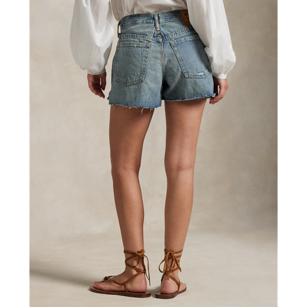ショートパンツ RALPH LAUREN WOMEN Distressed-Hem Denim Shorts Blue POLO RALPH LAUREN DESTROYED-HEM DENIM SHORT | Blue Women's