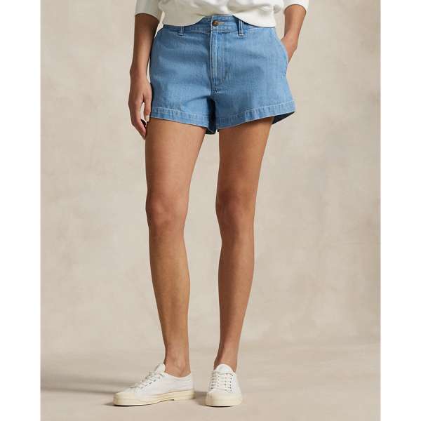 Pantal&oacute;n corto de denim de algod&oacute;n Polo Ralph Lauren en Lavado Brisa 4