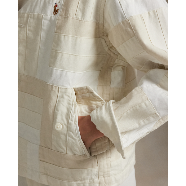 Patchwork Mockneck Jacket