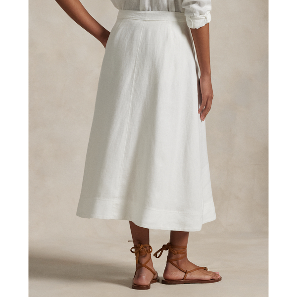 シック【Ralph Lauren Collection】Aライン リネンスカート シック【Ralph Lauren Collection】Aライン リネンスカート