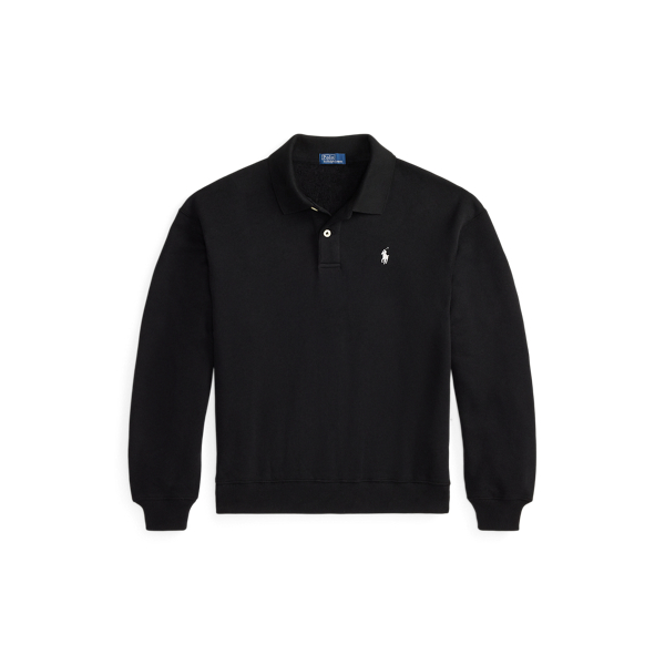 売れ筋商品|||ラルフローレン Tシャツ レディース トップス LIGHTWEIGHT FLEECE LONG SLEEVE POLO - Long sleeved top - black Lightweight Fleece Long-Sleeve Polo for Women | Ralph Lauren® PT