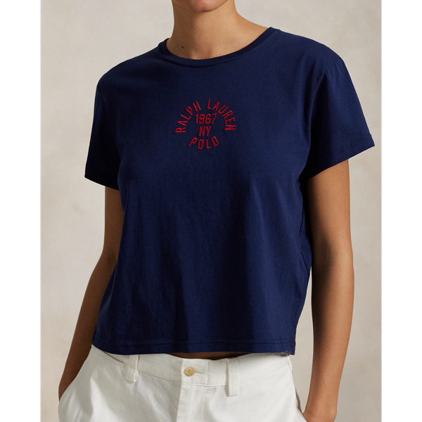 【RALPH LAUREN】シュランケン フィット ロゴ Tシャツ シュランケン フィット ロゴ ジャージー Tシャツ | ラルフ