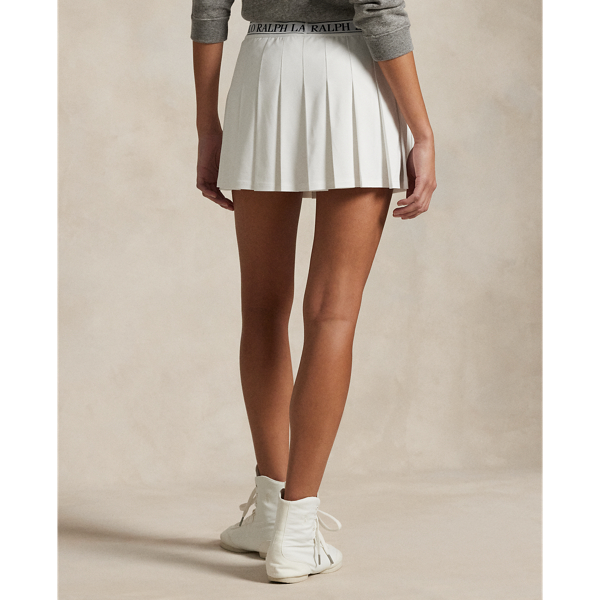 Ralph Lauren Pique Mesh スカート ホワイト Piqué Mesh Pleated Skort