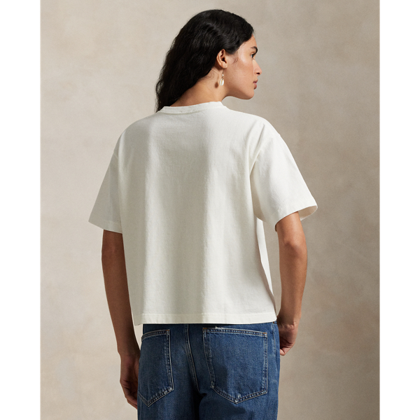 ロゴ コットン ジャージー クルーネック Tシャツ | ラルフ