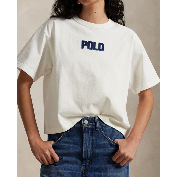 ロゴ コットン ジャージー クルーネック Tシャツ | ラルフ