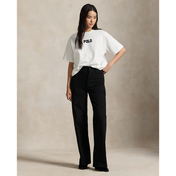 ロゴ コットン ジャージー クルーネック Tシャツ | ラルフ