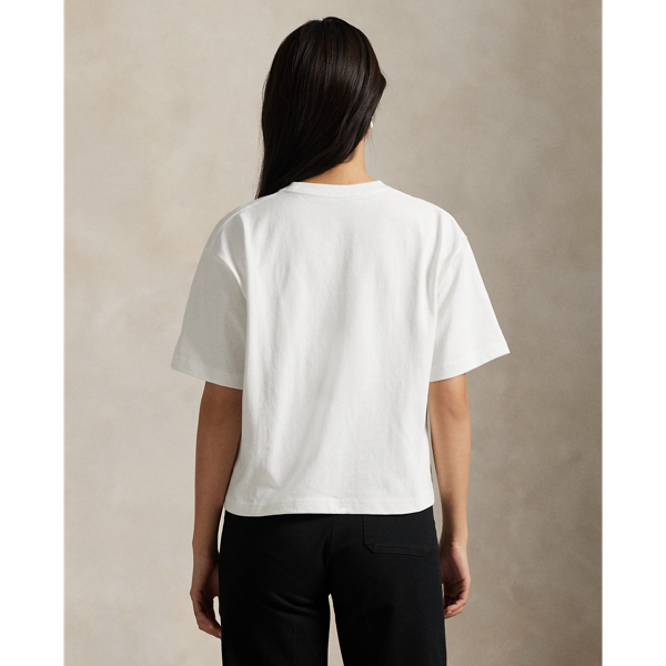 売れ筋商品|||ラルフローレン カットソー トップス レディース Women's Logo Cotton Jersey Crewneck Tee Cold Spring Logo Cotton Jersey Crewneck Tee