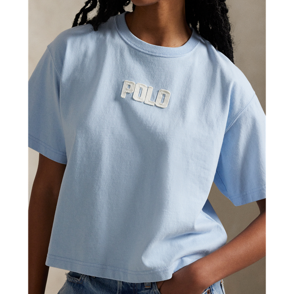 ロゴ コットン ジャージー クルーネック Tシャツ | ラルフ